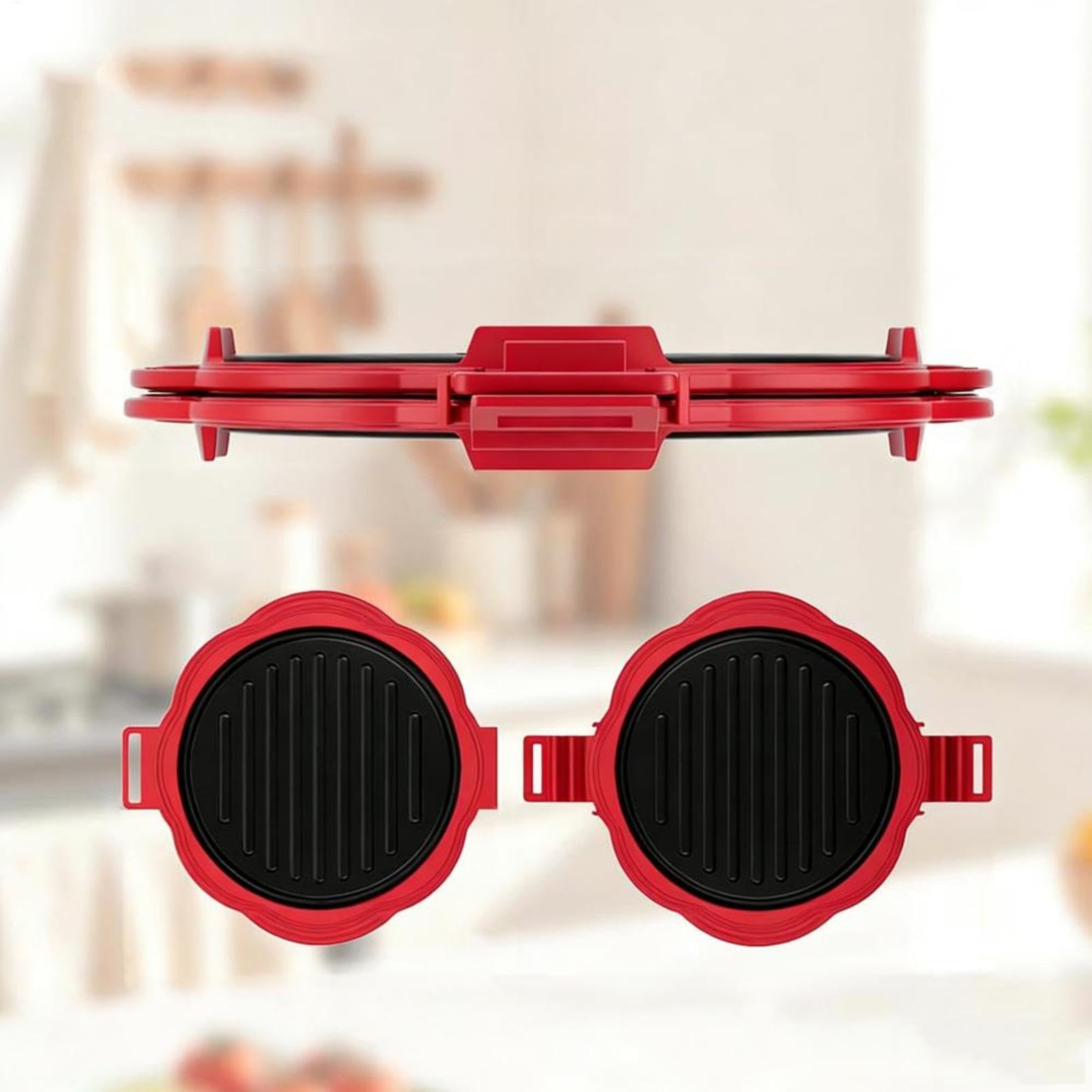 Piastra per Toast e Sandwich Riscaldamento Rapido con Piastre a Doppio Lato | Pressa per Pancake e Toast per Mini Waffle, Frittate, Hamburger, Spuntini, Pasti Veloci