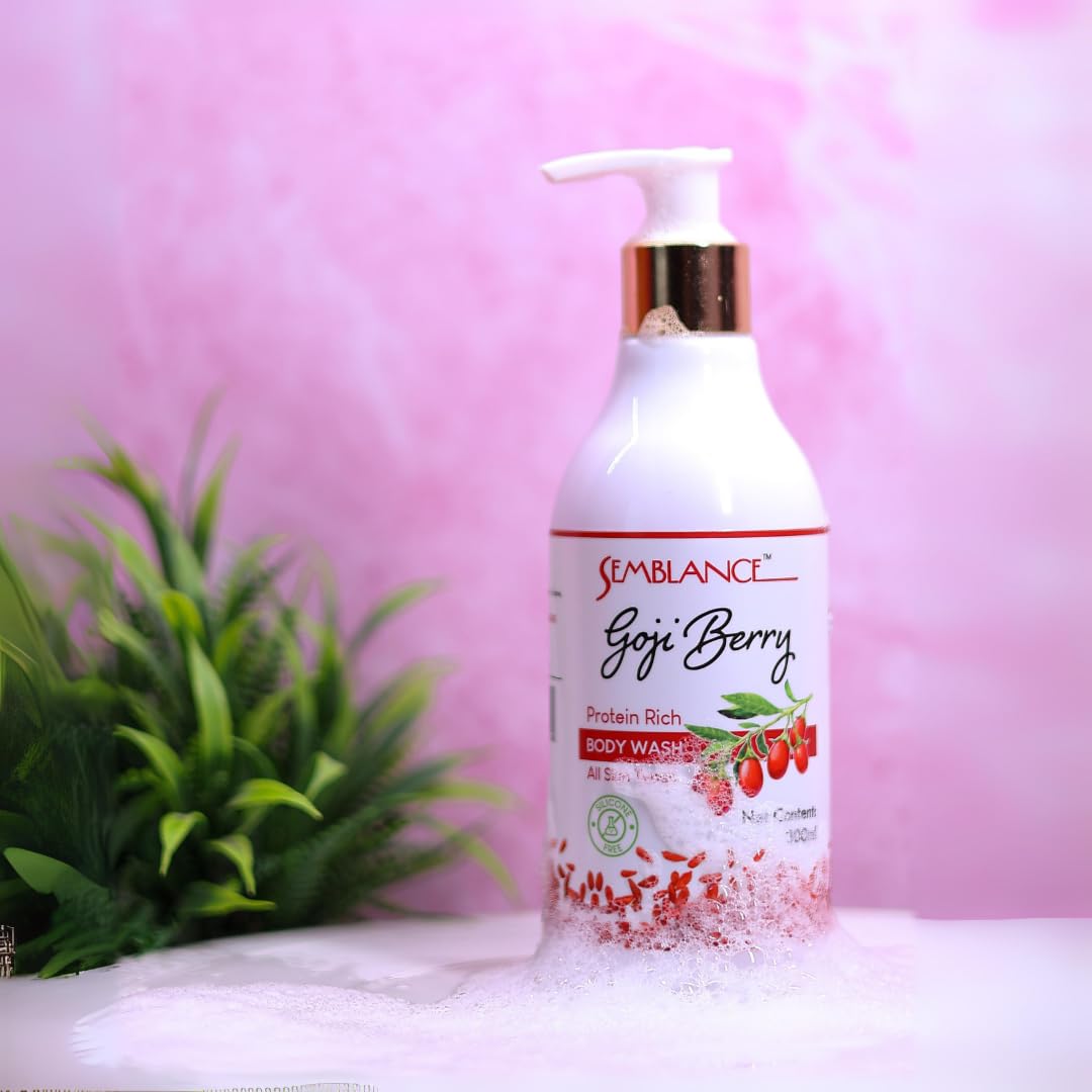 Semblance Body Wash for Men and Women | Exfoliating, De Tan, Anti-Fungal Formula | Best Body Wash for Dry Skin | Body Gel for Bath | Purify Power Pack for Oil Cleaning | 300ml | Pack of 1