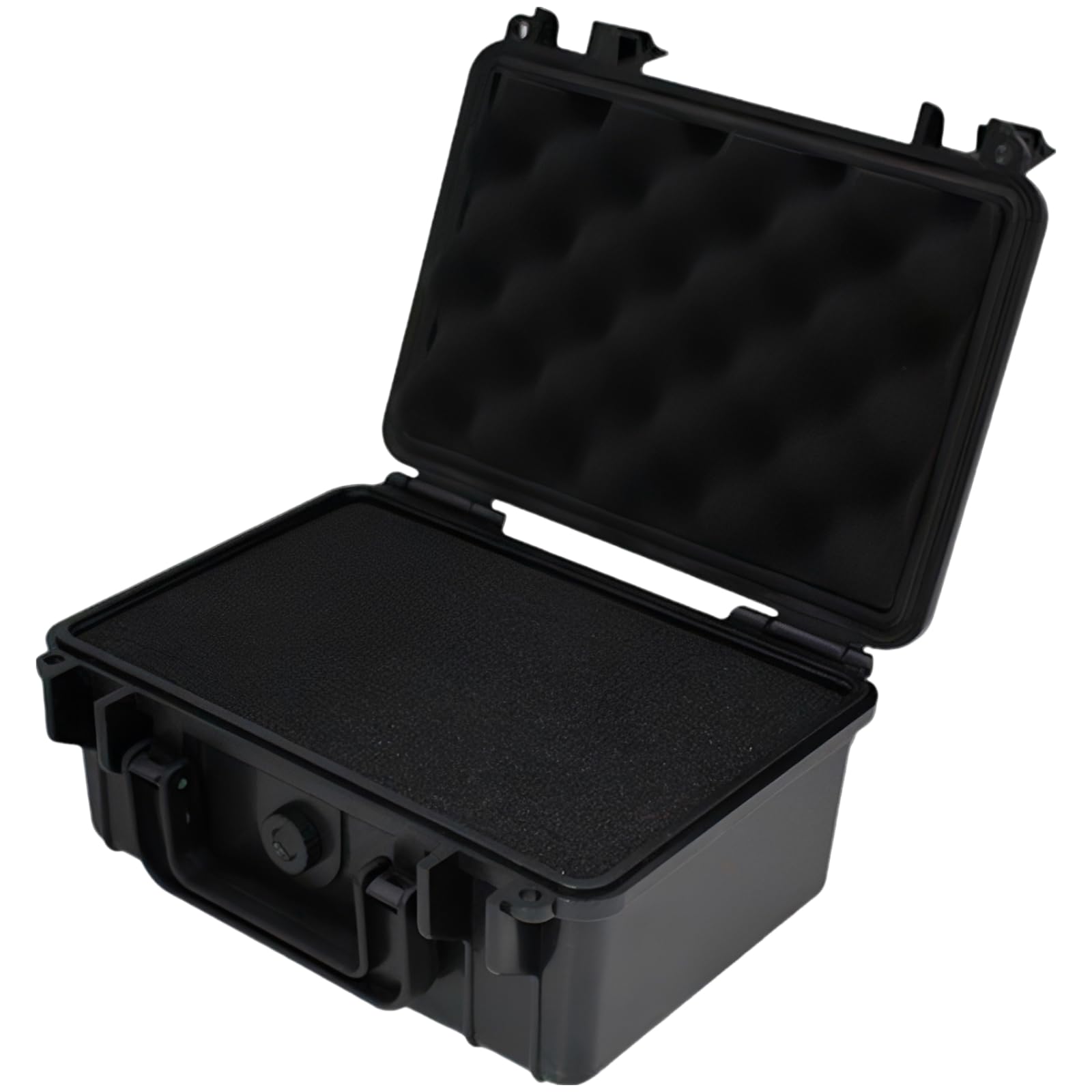 Generisch Valigetta in plastica rigida per monete graduate, protezione IP67, impermeabile e antipolvere, portatile, con schiuma, chiusure sicure, serratura e maniglia per il trasporto