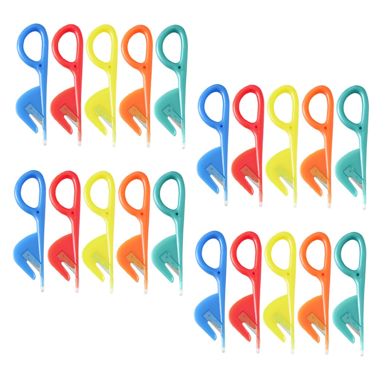 CIYODO 20pcs Stainless Steel Poultry Intestine Knife Set Intestine Opening Tools for Heavy Duty Shearing Gadget