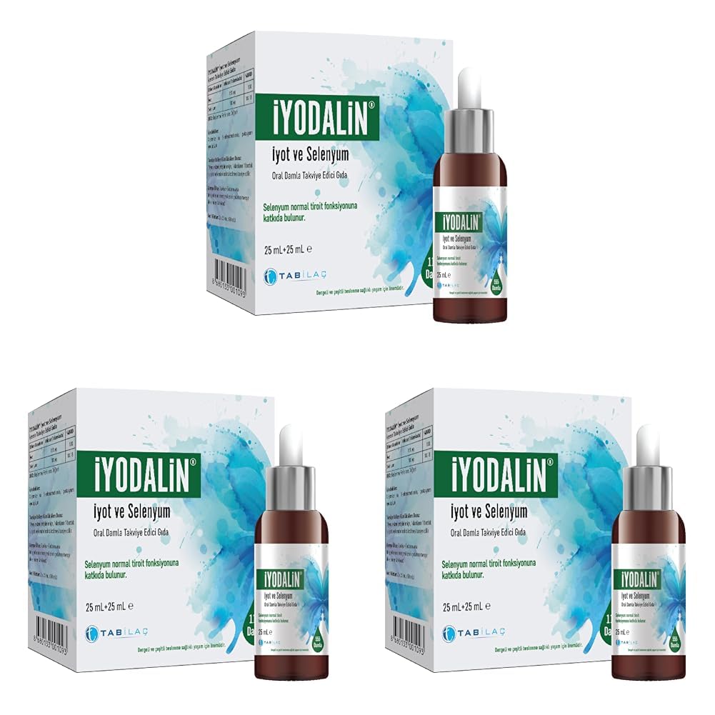 İyodalin İyot ve Selenyum 25 25 ml (3 paketi)