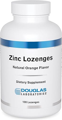 Douglas Laboratories Pastillas de zinc  Apoyo para la función inmunológica*  100 pastillas  Sabor a naranja natural