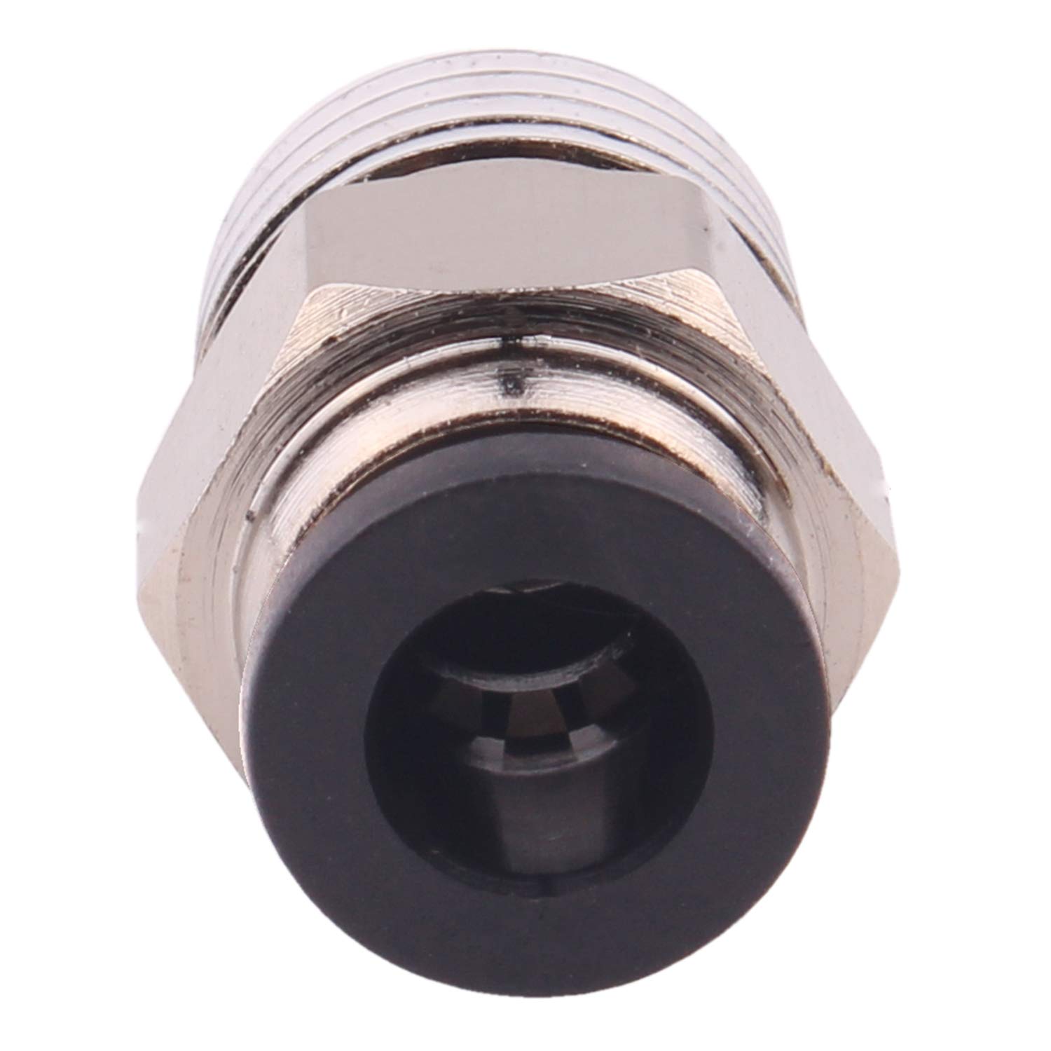 Push To Connect Fitting 4-Pack Push-to-Connect Fittings: 1/8" NPT Male To 1/4" OD Hose Straight (Vixen Air VXA7181-4) 1-3/4 Inch Motorcycle & Scooter Mufflers - Foto 2