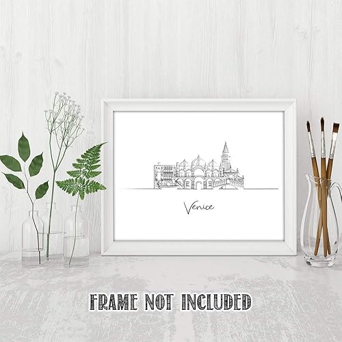 Vista 16 de TJ Originals - Barcelona, Madrid y España vistas de la ciudad, arte de pared ilustrado a mano, decoración de pared de sala de estar - Pósteres