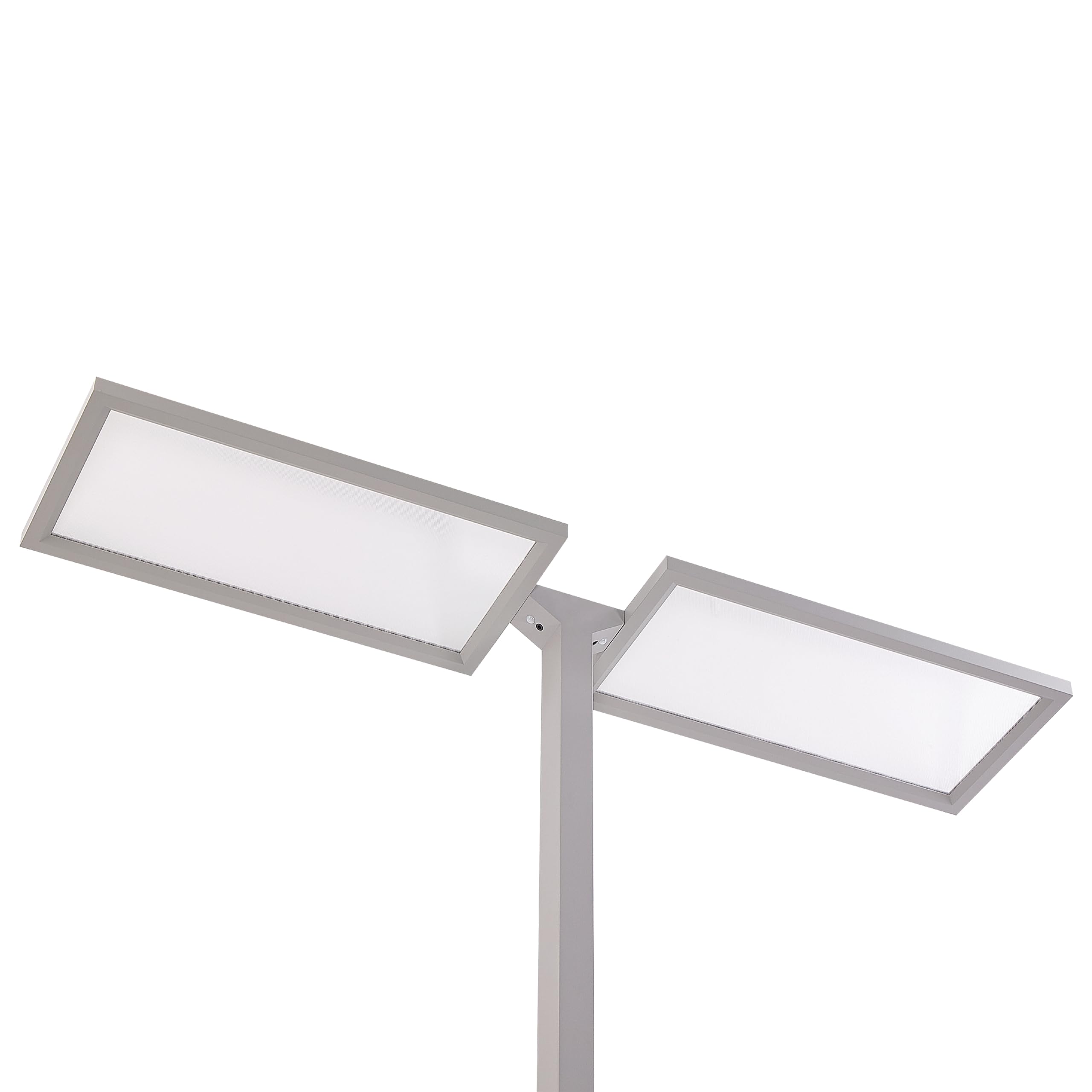 Beliani LED-Stehlampe Metall silber mit Bewegungsmelder Touch-Funktion dimmbar Sculptor