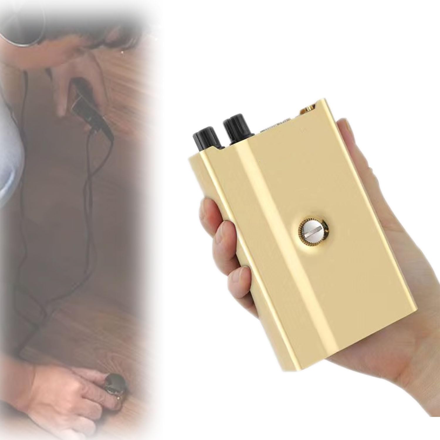 BDJSN Portable Water Leakage Detector, 4th Gear Engine Noise Detector, Detect Easily, Precise Sound Pickup, MINI Aluminum Alloy Monitor for Floor Heating, Drainage Pipes, Car Engines, Walls