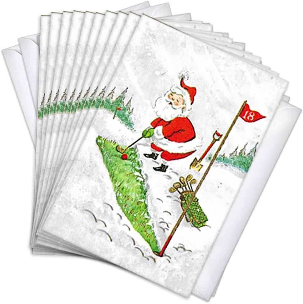 Wright Home & Gift Monocrhromatic Watercolor Reindeer Traditional Holiday Greeting Cards | 36 Pack Bulk Set + 36 Envelopes (4x6)