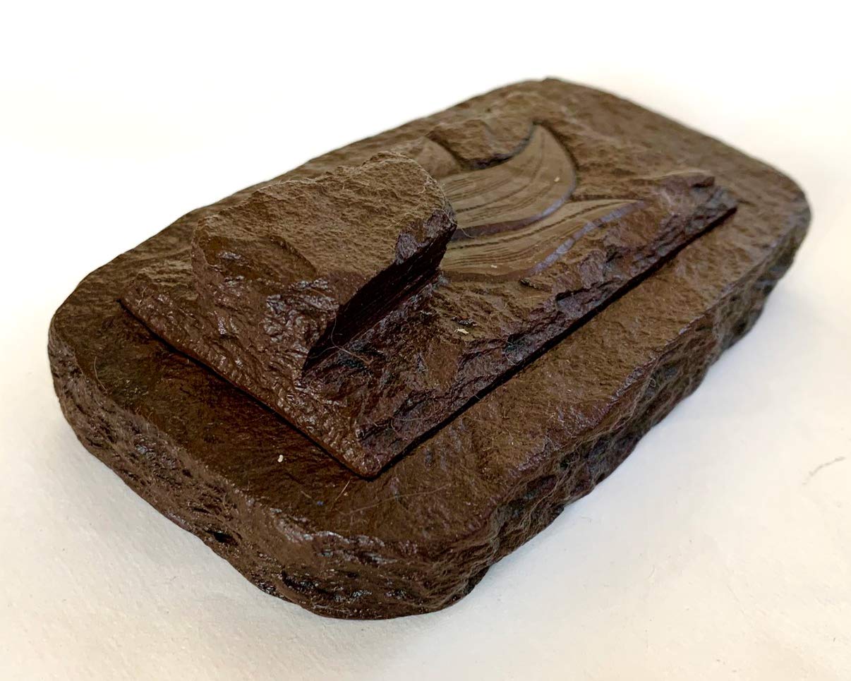 Amazon | 硯石 赤間硯 4.3吋 （110×65×20mm） | 硯 | 文房具・オフィス用品