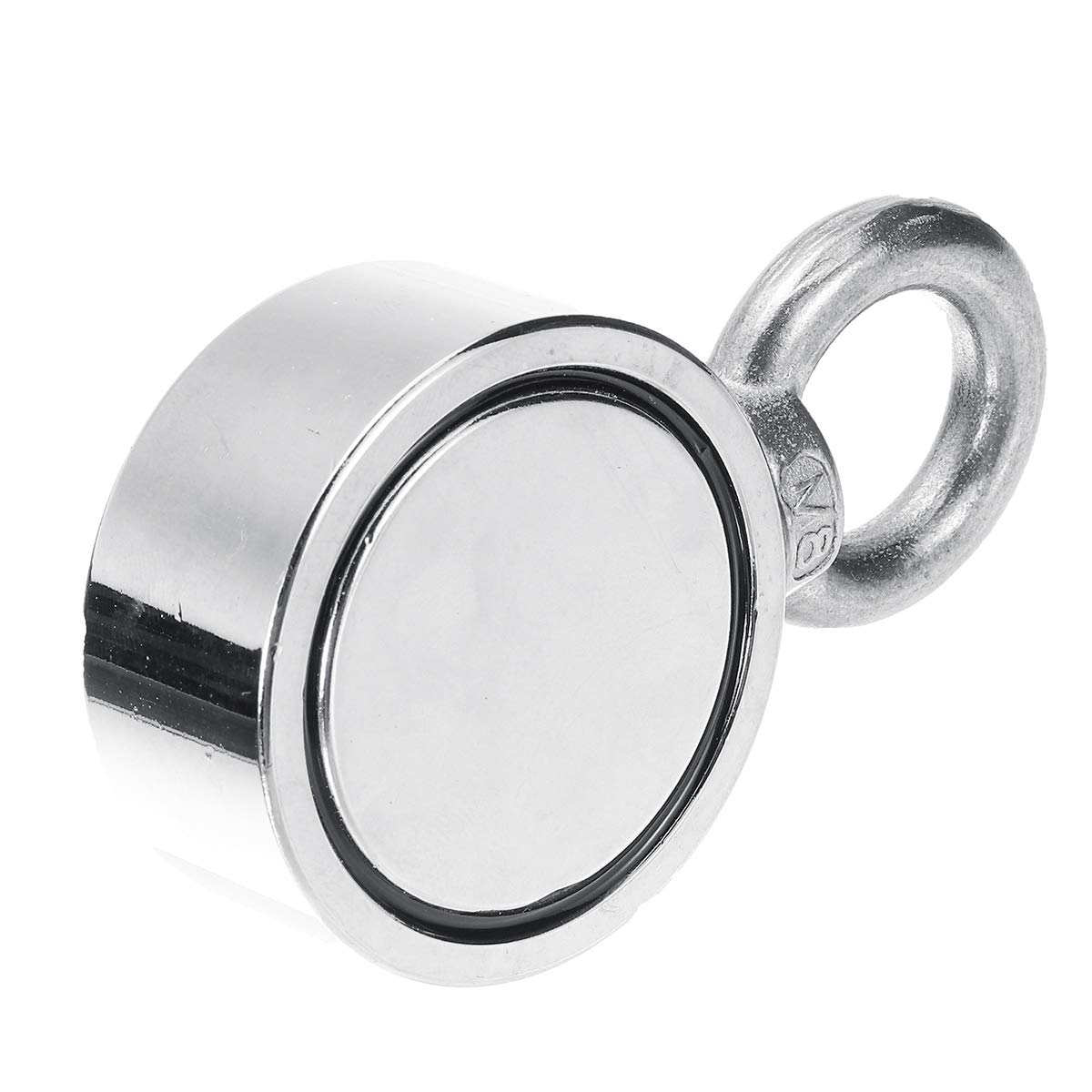 KingLan 160Kg D48Mm Doppio Lato Neodymium Magnete Pesca Metallo Mare Caccia Recupero Magnete