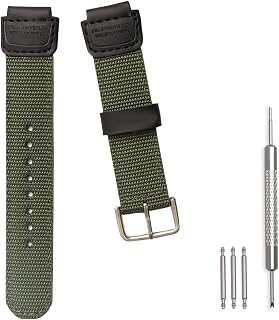 NC Dengzl Nylon strap 18mm men's watch accessories for Casio AE-1200WH SGW-300H 400 AQ-S810W Leather strap (Army Green),pi1200