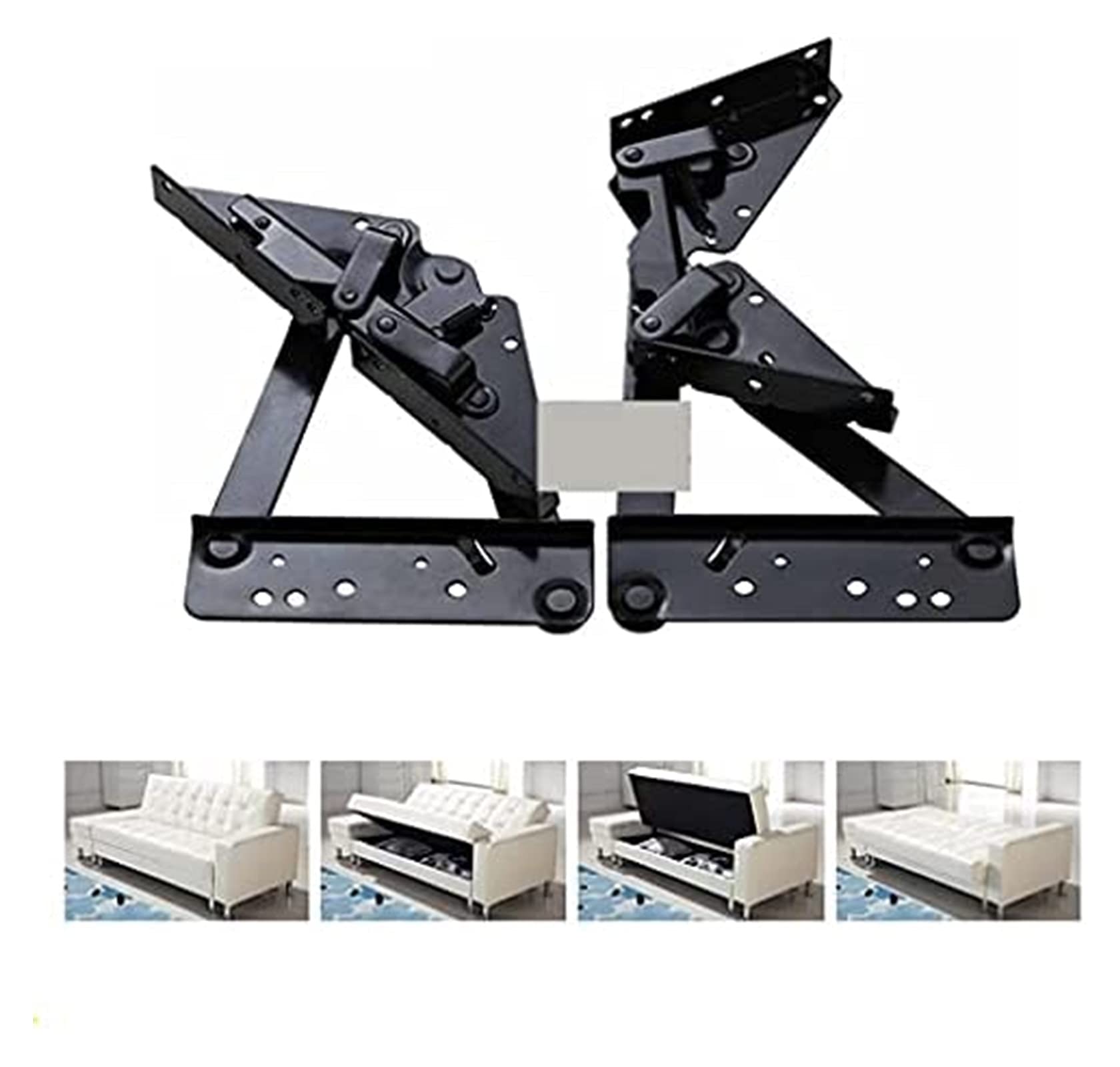 Bisagras de Puerta Herrajes para Muebles 1 Par de Lotes Sofá Ajustable Mecanismo de Ángulo de 3 Posiciones Bisagra de Trinquete Oscilante Oscilante, Bricolaje Hogar Sofá Cama Ropa de Cama