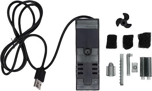 Miniatura 6 de Pssopp Aquarium Fountain Pump, Water Pumps Filter with Surge Guard for Fish Tanks Ponds Shrimp Tanks Hydroponic Systems Aquarium Fountain, USB