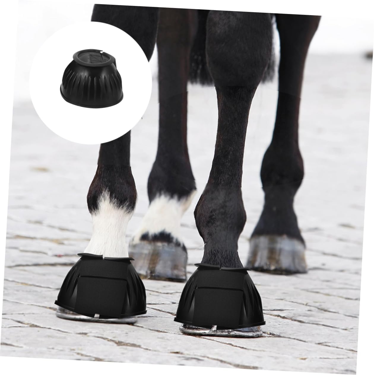 POPETPOP 4pcs Horse Leg Support Boots Breathable Reusable Tendon Protectors for Daily Use Convenient Portable Design for Reducing Stress and Fatigue