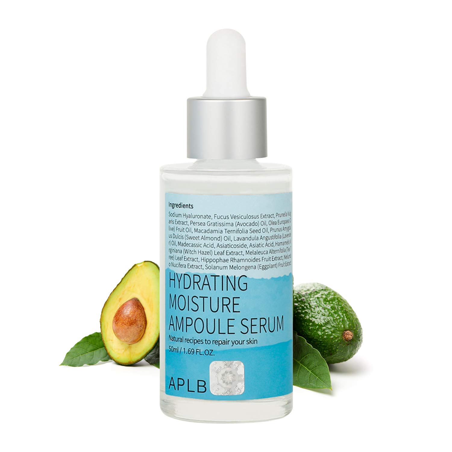 APLB Hydrating Moisture Ampoule Serum 50ml / Korean Skin Care, Cool Hydration, Centella Asiatica Extract, Retain Moisture, Improve Elasticity