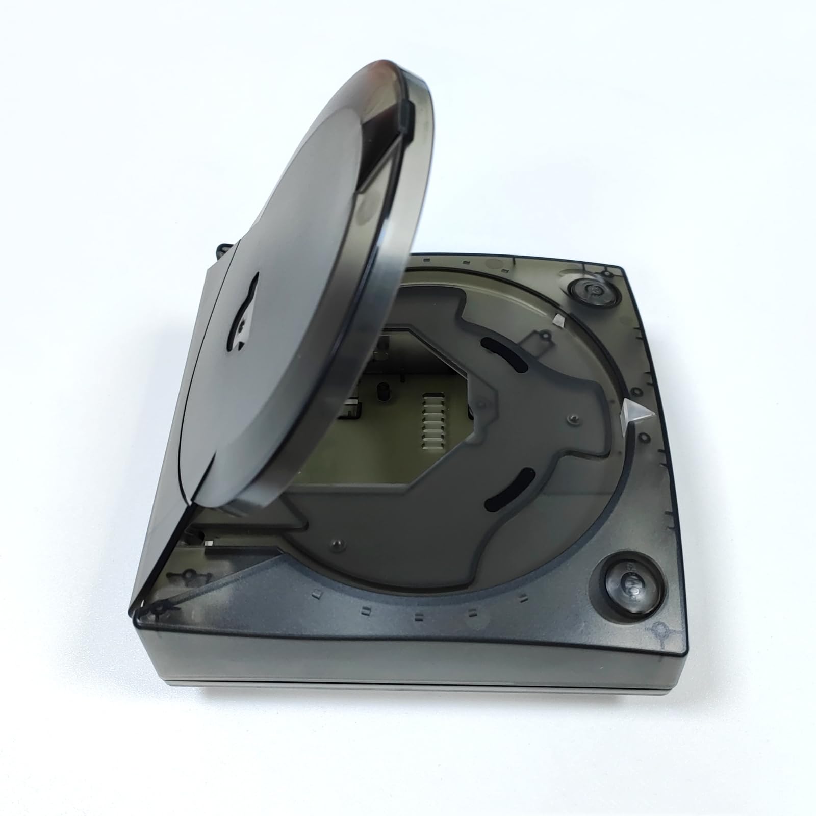 Hzxkqmil Coque de rechange pour console de jeux vidéo SEGA Dreamcast DC Retro - Plastique translucide - Accessoires pour Dreamcast DC - Noir transparent