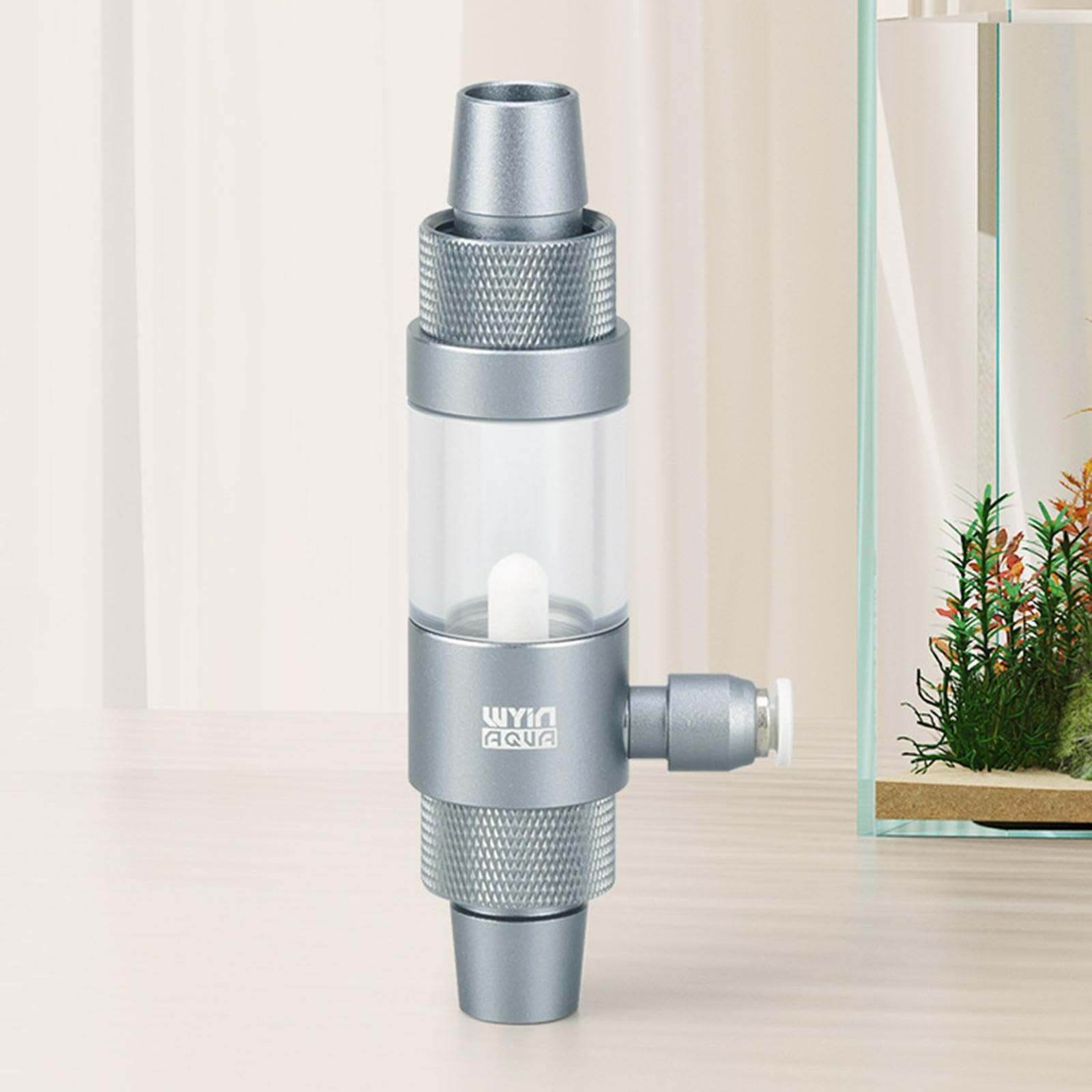 Diffuseur de CO2 en Acrylique avec Compteur de Bulles, Pratique et Multifonctionnel, pour Aquarium, Wy500112