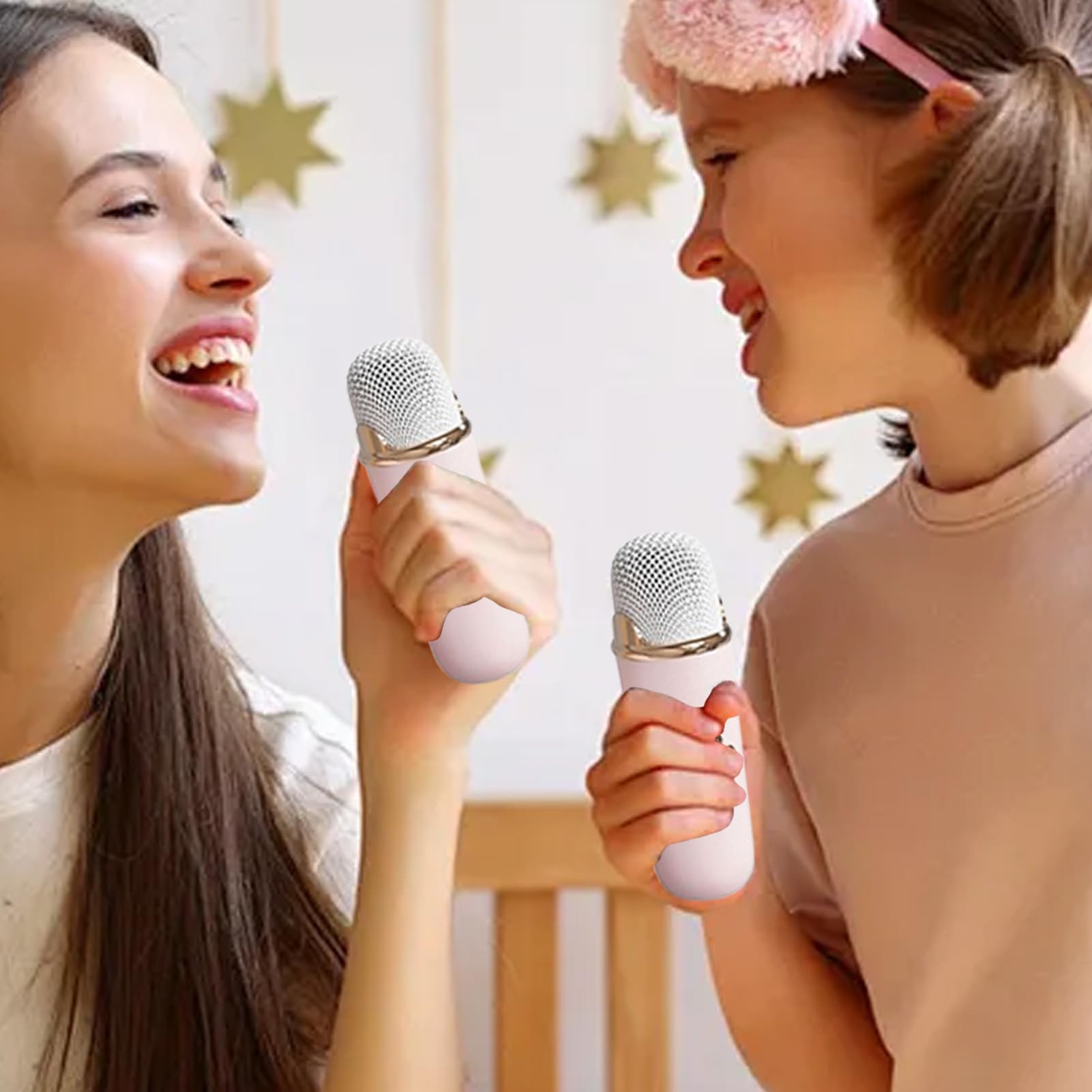 Set microfono altoparlante karaoke per bambini, altoparlante karaoke, Microfono karaoke wireless per bambini piccoli, Microfoni da canto portatili con cavo di ricarica Home Entertainment