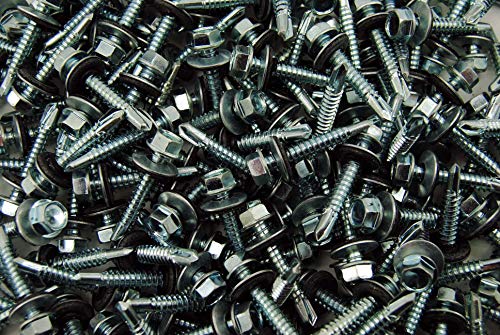 (200) Hex Rubber Washer Head 1/4