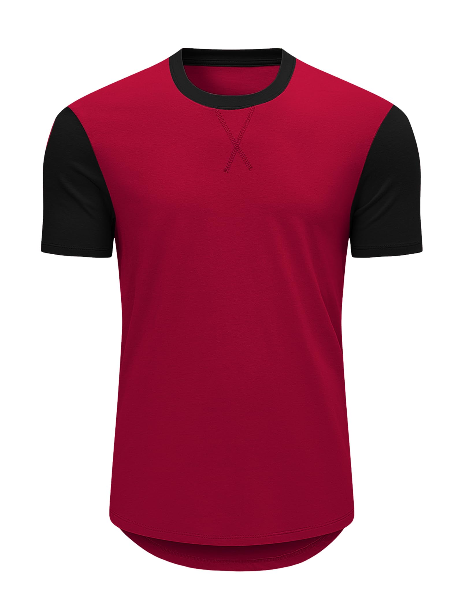 JMIERR Mens 3 Pack Cotton Hipster Hip Hop Longline Crewneck T-Shirt