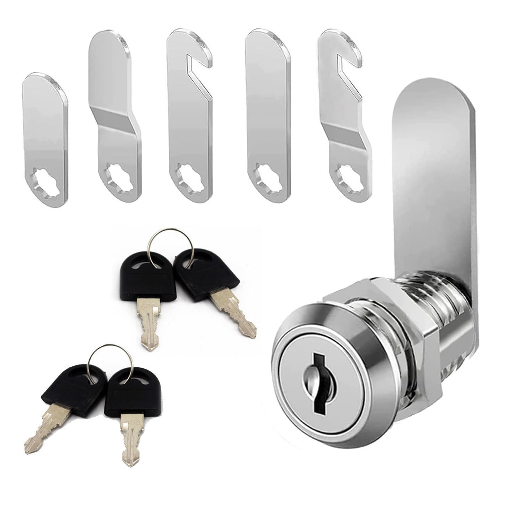 Strrng Silver Cabinet Cam Lock With Key Alike,Cabinet Locks With Key,Locker Locks With,Lock For Letterbox Letter Box Lever Furniture Drawers Dresser Cupboard Door,Furniture Locker Security Drawer