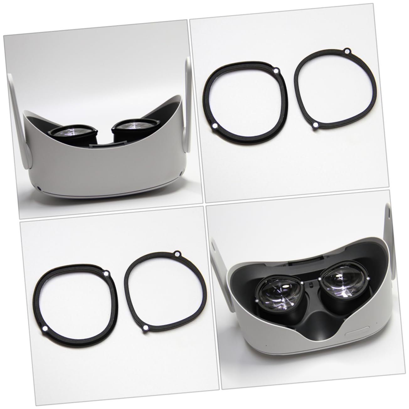 Hemobllo 6pezzi Anelli Antigraffio Per Occhiali Vr Compatibili Con Rift Materiale Durevole e Leggero Protezione Lenti Per Giocatori Miopici