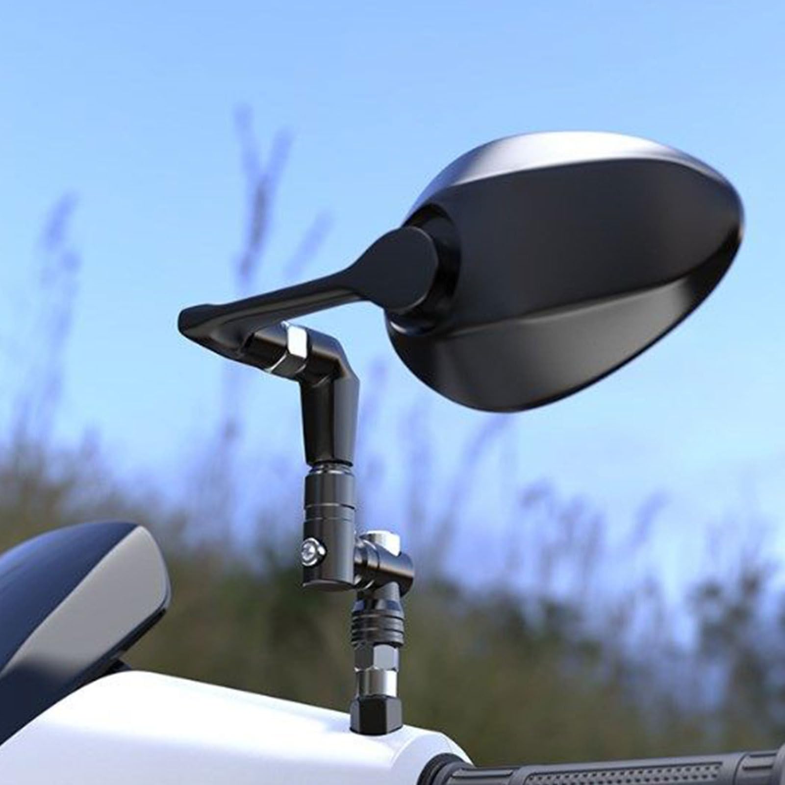 Estensori per Specchietti Moto - Estensione Specchietto Retrovisore per Moto - per Motociclette da Campeggio, Ciclismo, Uomo, Attività all'Aperto, Donna e Famiglia
