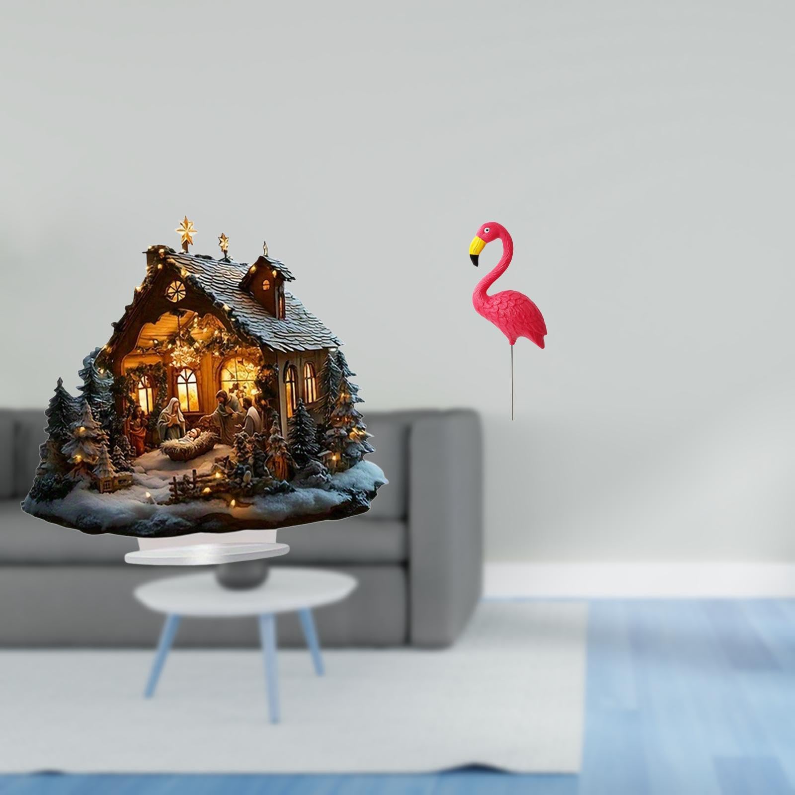 ARTISOUL Acrylic Bird Ornament Freestanding Decorative Table Decor Flamingo Sculpture for Party Home Festival Bedroom Yard Art Garden Accessories | Home & Garden | Greeting Cards & Party Supply-image-15