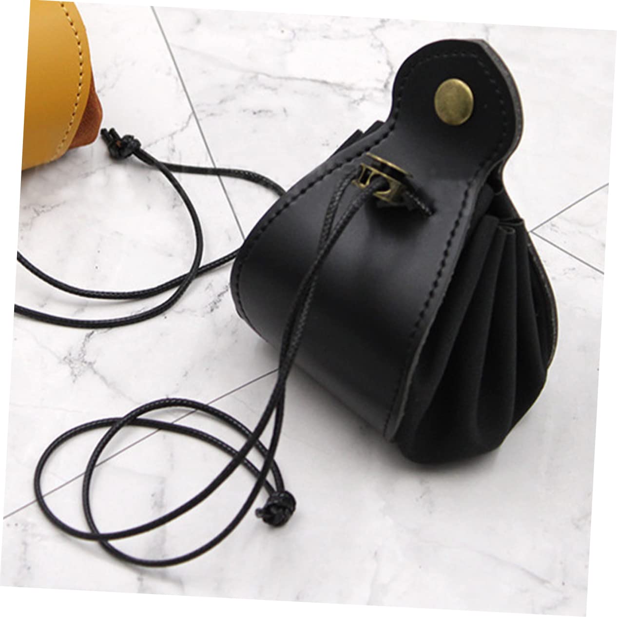 Sosoport 4 Pezzi Custodia Per Dadi Compatto Borsa e Vassoio Per Dadi Sacchetto Di Perline Di Gioco Buste Polvere Viaggio Gioco Custodia Marsupio Piccolo Vassoio Pelle