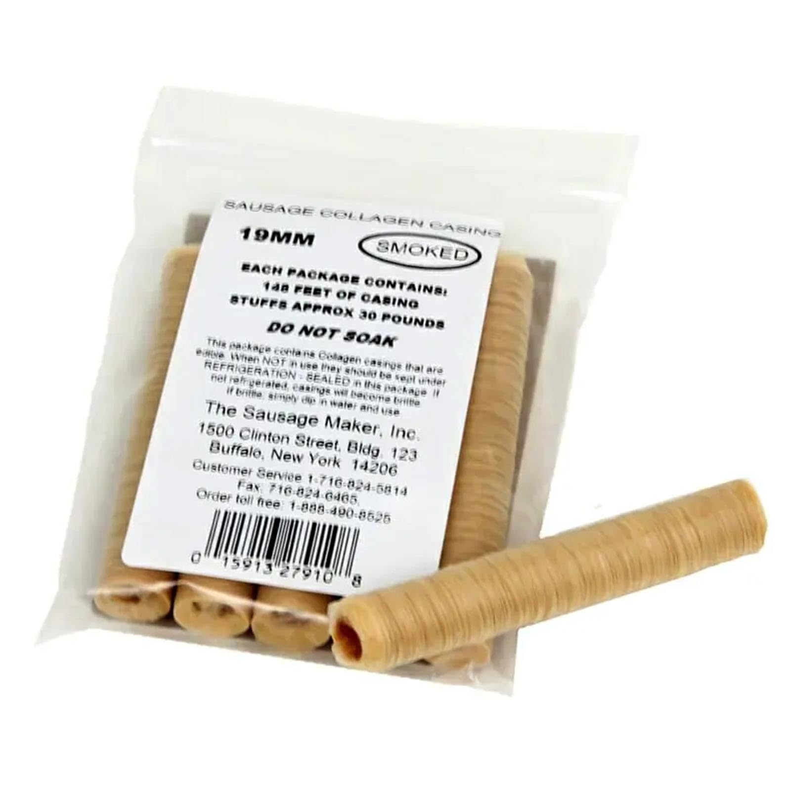 Smoked Collagen Casings 19mm