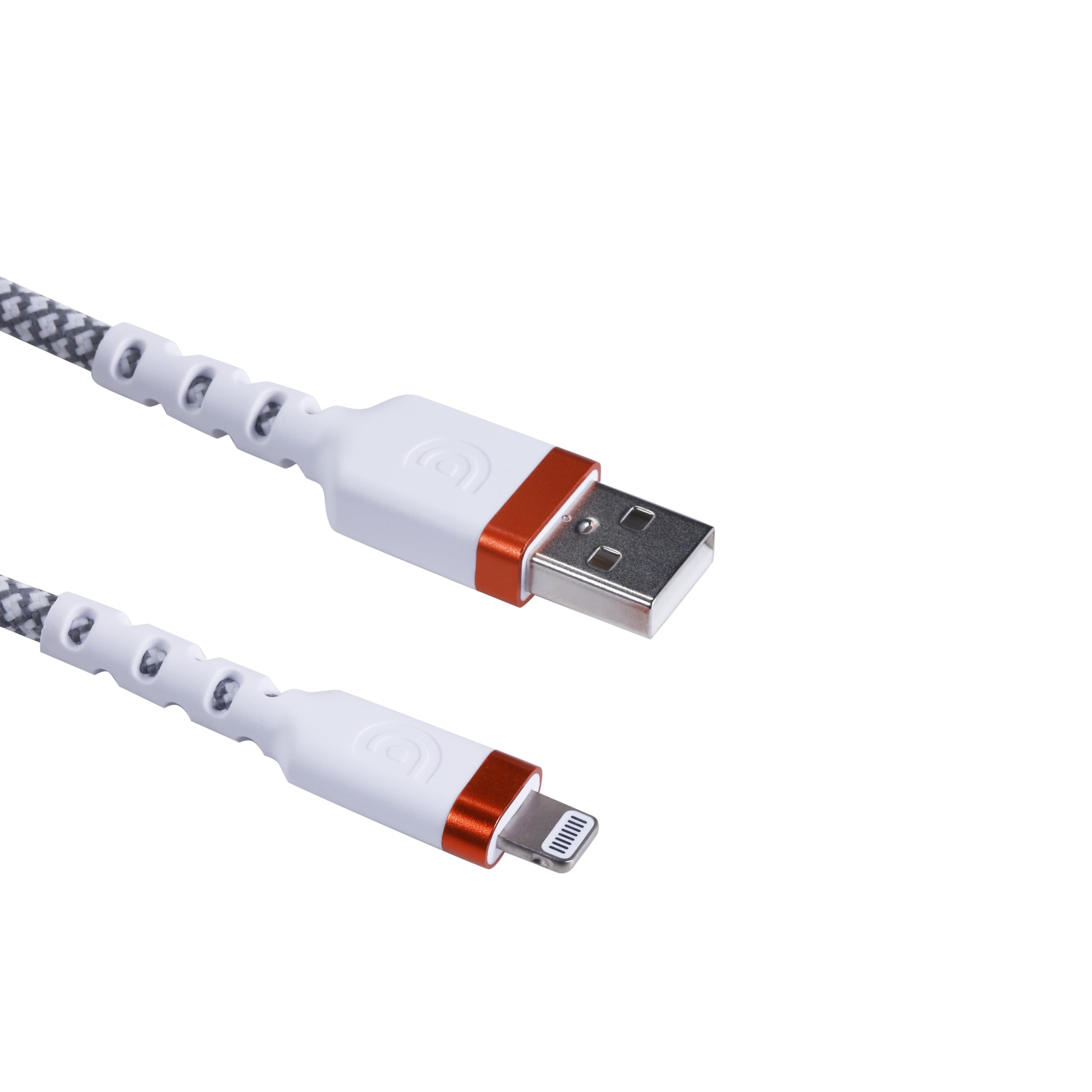 Griffin Lightning to USB-A Cable, Ultra-Durable Fast Charging Lightning Cable with 48 Spindle Braiding, Aluminum Heads, and 30,000 Bend Strength