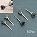 Mini Wire Brush Set, 10 Pcs 3mm Diameter x 13mm Length Stainless Steel Cup Brushes for Grinder or Drill, Metal Polishing Industrial Kit