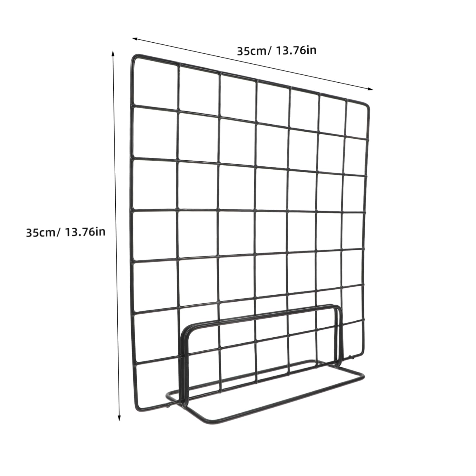 Cabilock 2pcs Versatile Grid Wall Shelf Wire Photo Display Rack Modern Desktop Organizer for Artwork Market Displays