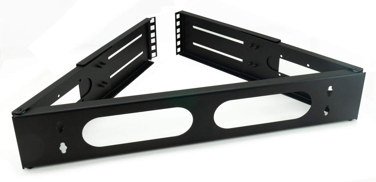 Satix Soporte de Pared para Rack 19" Estante de 19 pulgadas (2U, Profundidad Regulable)