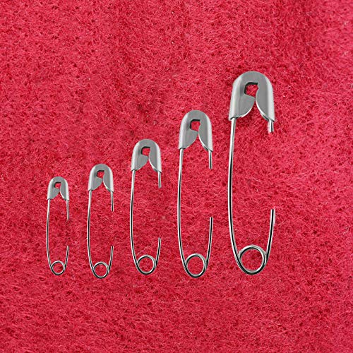 Safety Pins, Assorted Safety Pins, Quality Safety Pins Set, 320 Pack Assorted Sizes Safety Pins, Small Safety Pins, Large Safety Pins, Safety Pins Heavy Duty, Durable Safety Pins for Clothes Crafting - Thumbnail 6
