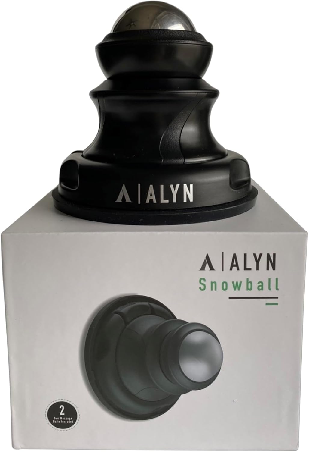 Alyn Snowball - Hot & Cold Lacrosse Ball Trigger Point Therapy, Relieve Sore Muscles in Back and Neck, Foot Pain, Plantar Fasciitis, and Sciatica, Myofascial Release, Recovery [Incl: 2 Balls + Tote]