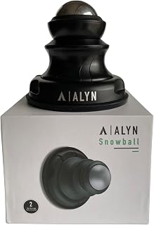Alyn Snowball - Hot & Cold Lacrosse Ball Trigger Point Therapy, Relieve Sore Muscles in Back and Neck, Foot Pain, Plantar Fasciitis, and Sciatica, Myofascial Release, Recovery [Incl: 2 Balls + Tote]