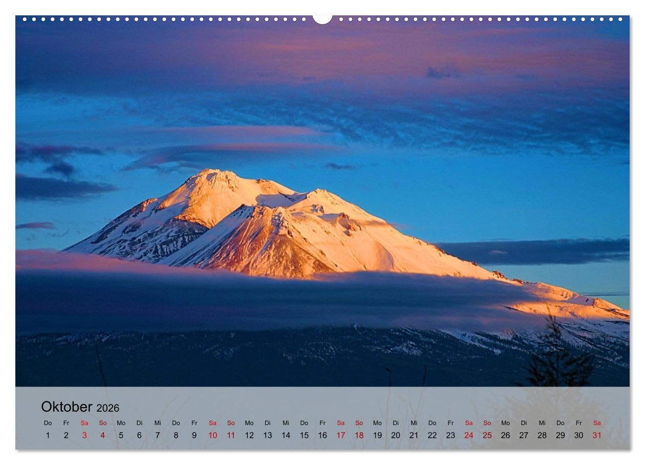 Magische Bergwelten der Erde (hochwertiger Premium Wandkalender 2026 DIN A2 quer), Kunstdruck in Hochglanz: Stimmungsvolle Naturaufnahmen von Bergregionen in geheimnisvollem Licht (CALVENDO Natur)