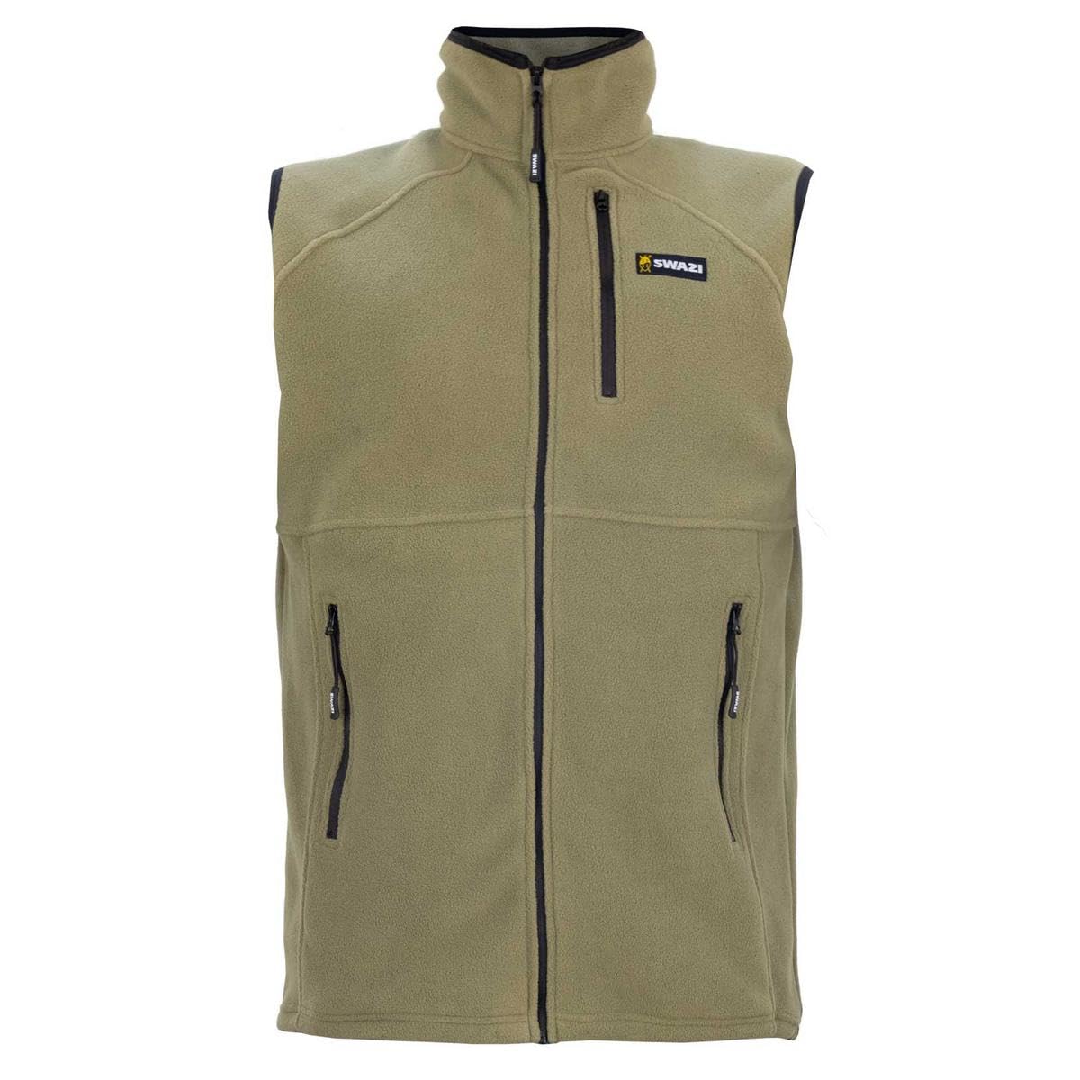 Swazi Men's Brown Sherpa Vest Large Tussock Large Tussock