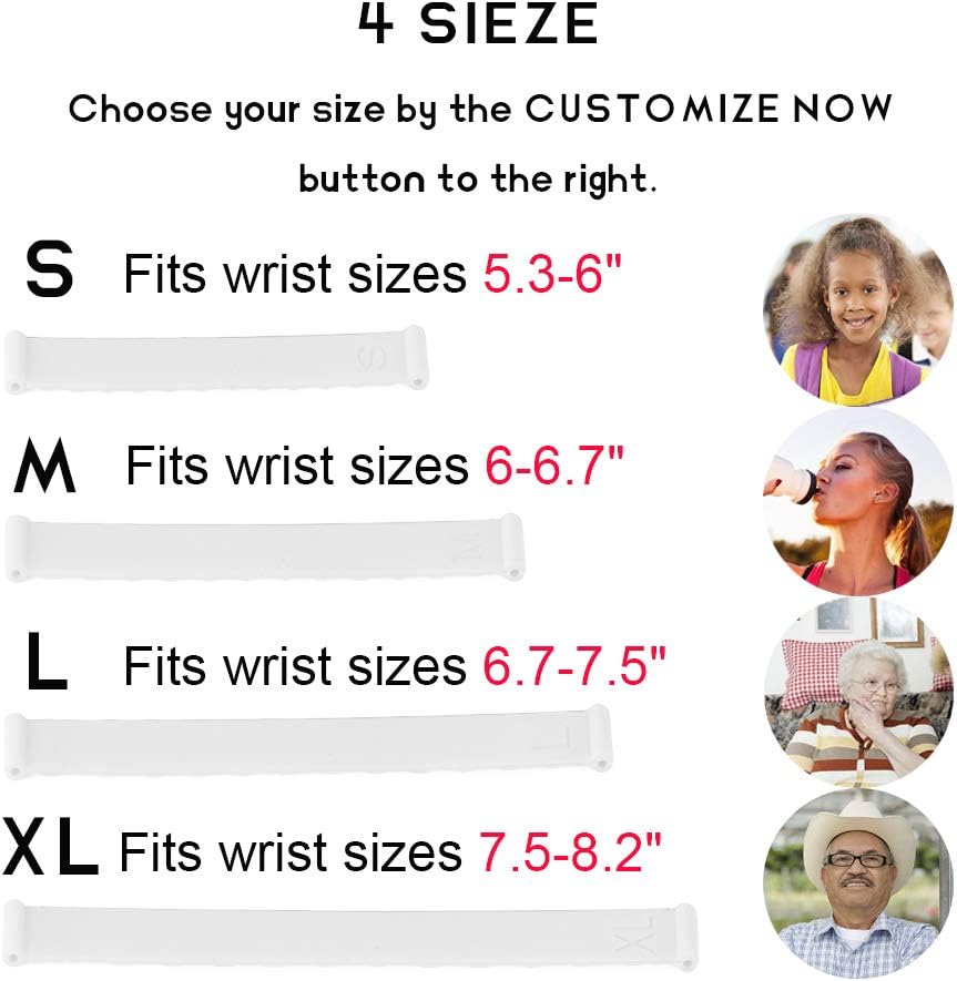 Waterproof Medical Alert ID Bracelet - Silicone Sports Emergency Bracelets for Women and Men Free Engraving - Image 3