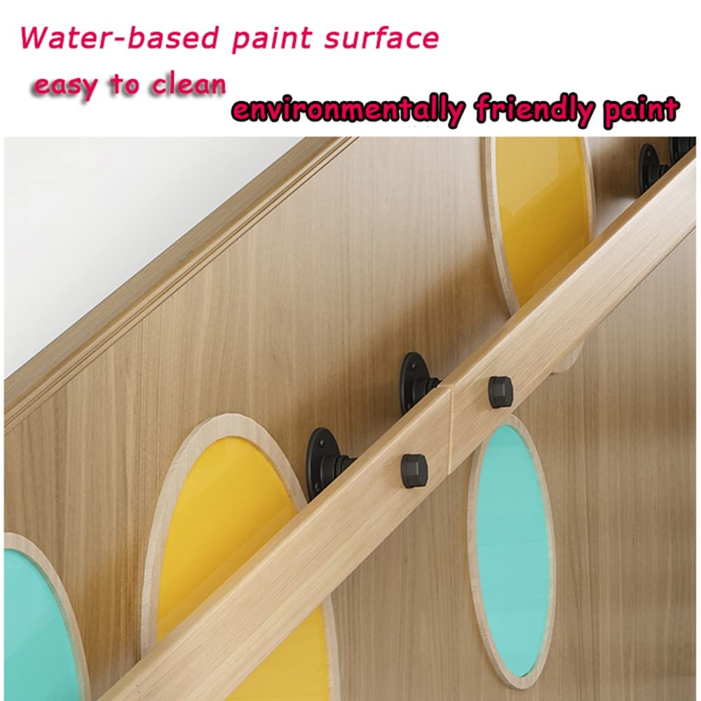 Barandilla ajustable de madera verde para niños, barandilla de seguridad montada en la pared, ideal para niños con discapacidades, diseño seguro y duradero