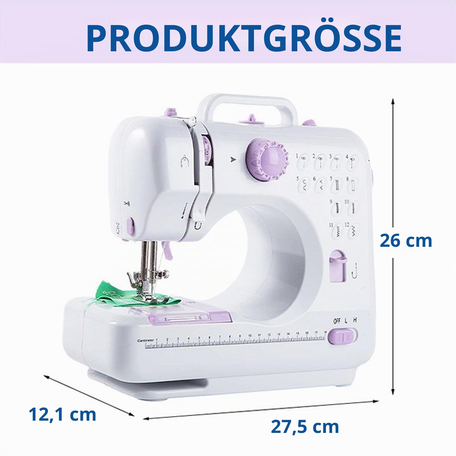 LetCart Mini Nähmaschine für Kinder & Anfänger, Tragbare Elektrische