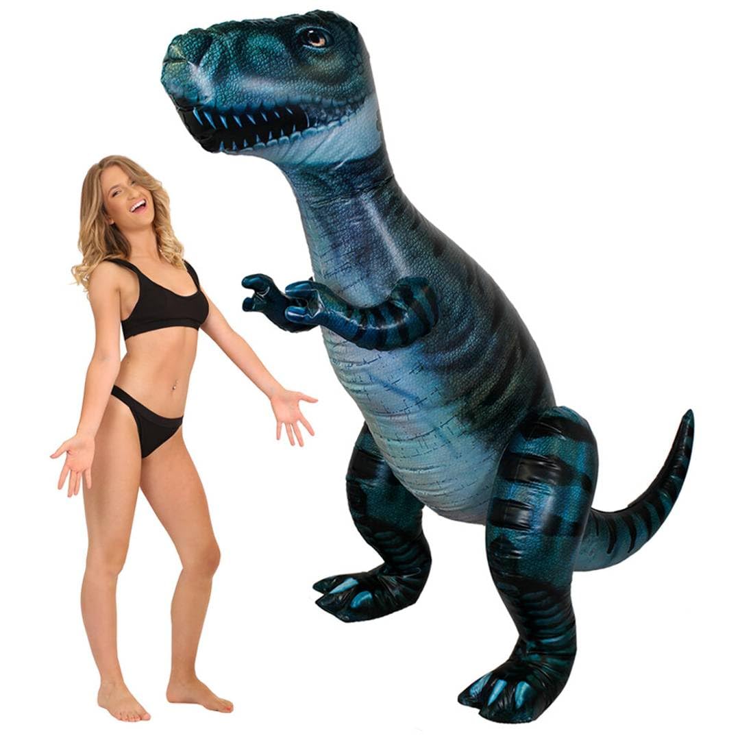 Adult Green Blow-Up Dinosaur 6ft T-Rex Inflatable Prop Pack of 1