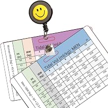 Tidal Volume, Respiratory Therapist Badge 4 Cards & Badge Reel - Tidal Volume, Weight Conversion - RT, RT Student, RN, Nursing Student, Nurses, EMT/EMS