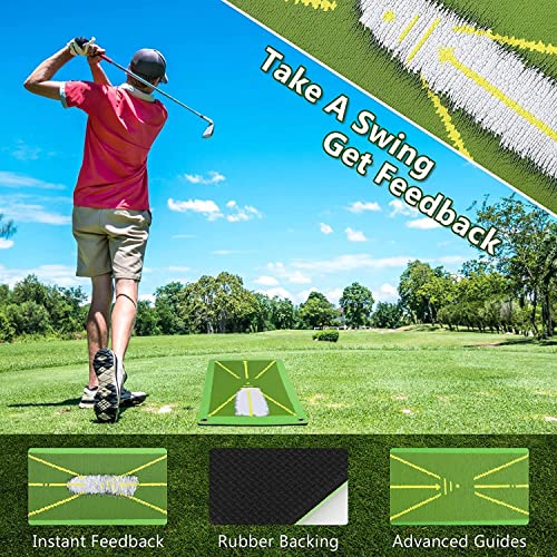 Golf Mat To Improve Your Swing. Putting Matt For Indoors And Outdoor. Golf Hitting Mat Is An Aid For Optimal Golf Training. Golf Hitting Mat For Swing Detection, Improve Your Playing Technique. #TOP1