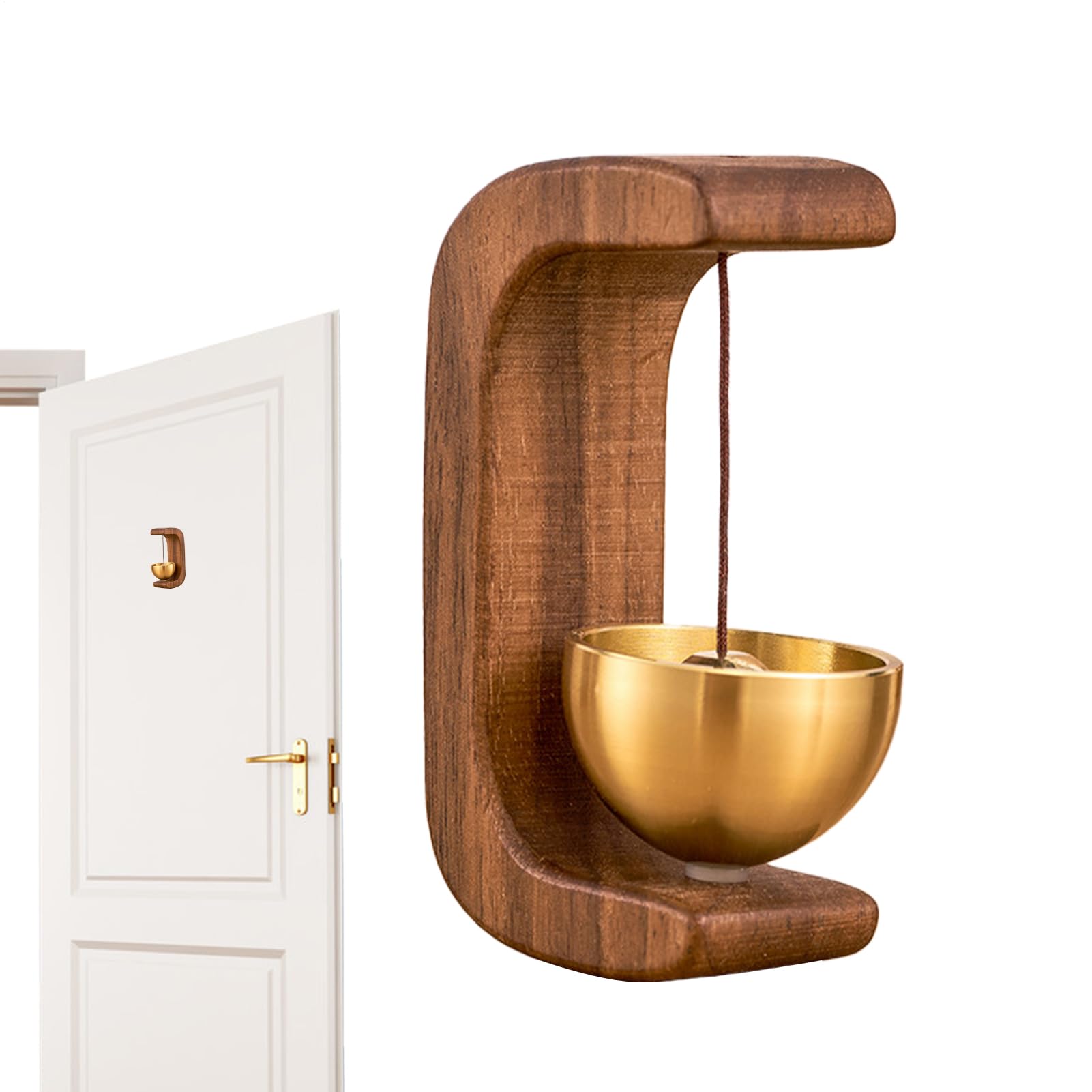 Terminal De Puerta De Madera Magnética, Campanilla De Puerta Magnética En De C, Puerta De Decoración De Entrada | Comerciantes En La Apertura De La Puerta De La Puerta, Carillón De Viento De Mad