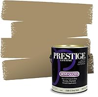 Vista 246 de PRESTIGE Pinturas de pintura exterior e imprimación en uno, 1 galón, plano, combinación comparable de Benjamin Moore* Manzanilla*