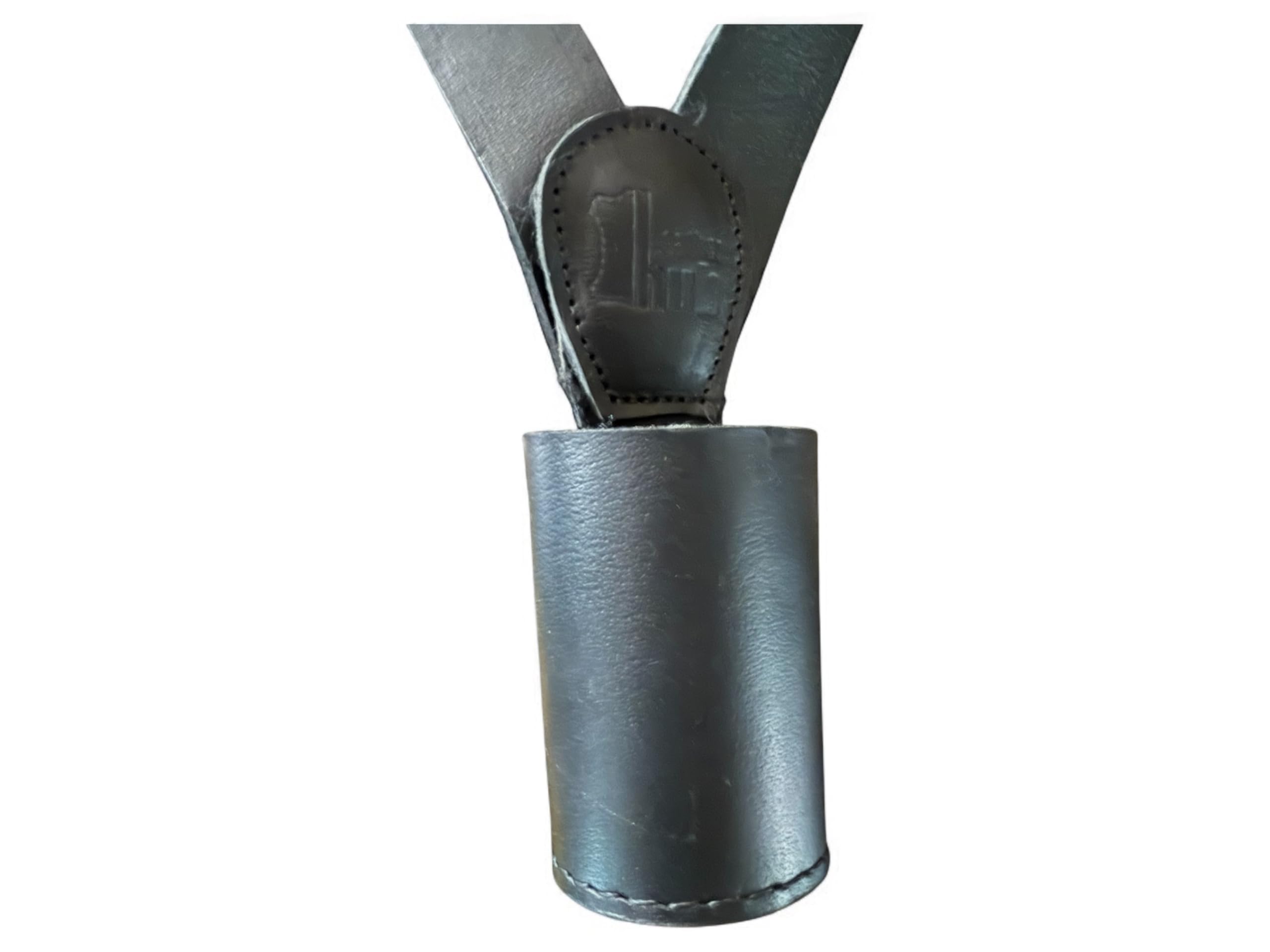 Grande cintura per asta da bandiera, per parata militare e guardia d'onore, cintura regolabile in pelle per bandiera, striscioni e cerimoniali, bianco, nero, marrone, tracolla resistente