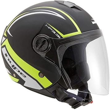 Casco HP3.31 Nero/Giallo Fluo/Bianco S : Amazon.it: Auto e Moto