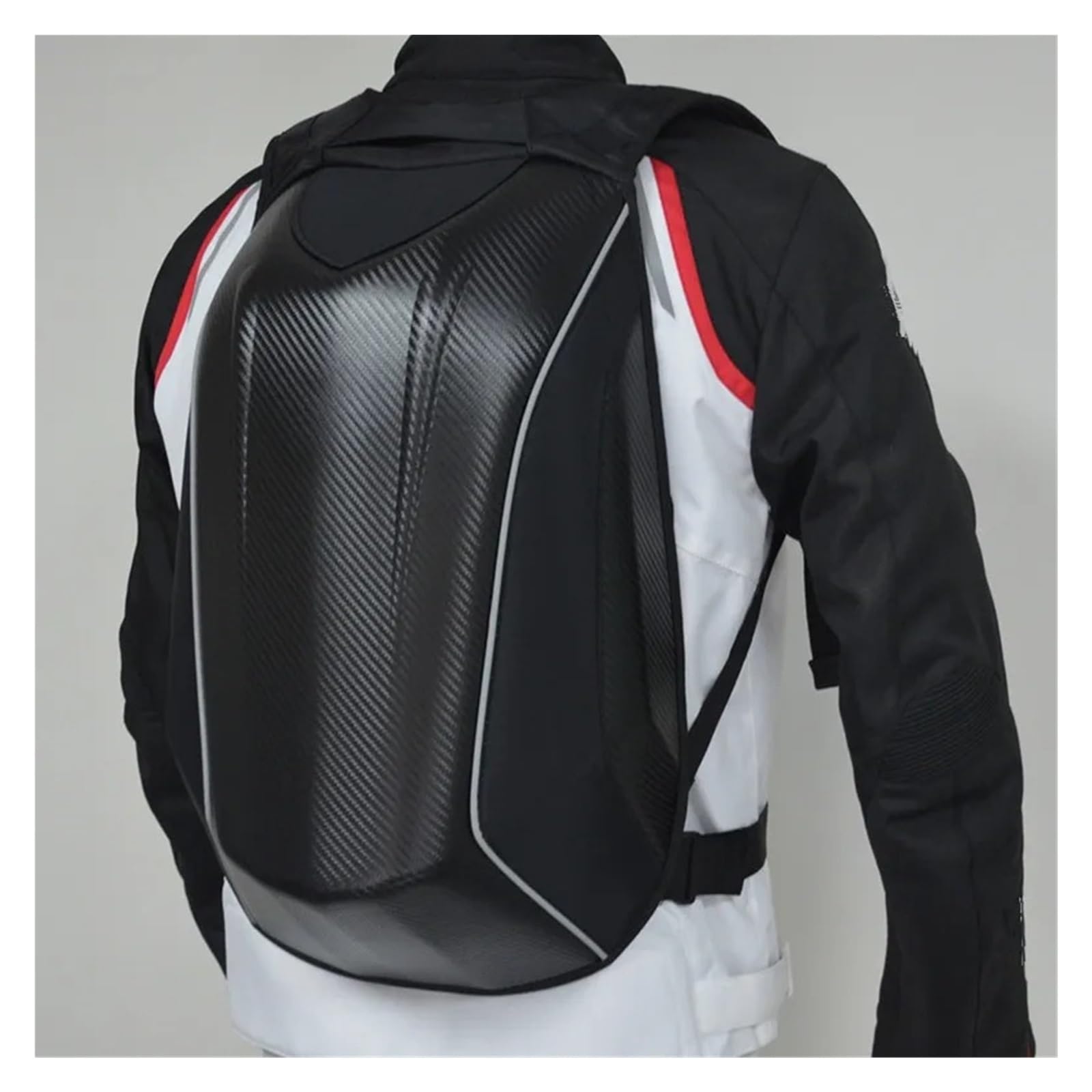 Motorradtasche Motorrad-Rucksack Klassische Retro-Moto-Taschen Match Racing, Wasserdicht, Kohlefaser, Motorradtasche REIT-Motocross-Gepäcktaschen Motorrad Hecktasche