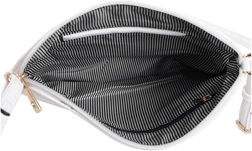 SG SUGU Lightweight Medium Crossbody Bag Shoulder Bag with Tassel and Zipper Pocket - Image 6